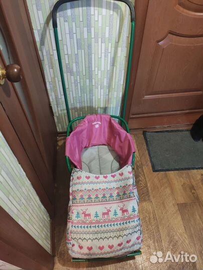 Детские санки с колесами