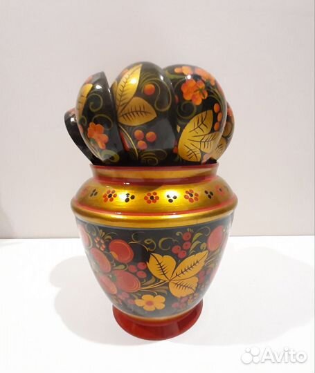 Набор ложки и ваза 