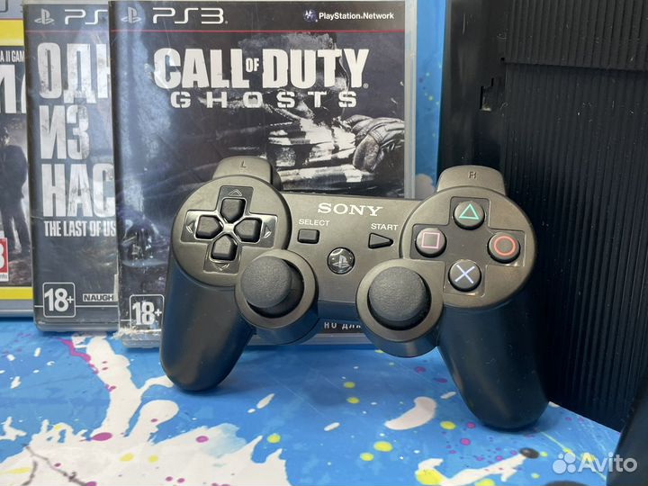 Sony PS3 super slim прошитая / 320GB