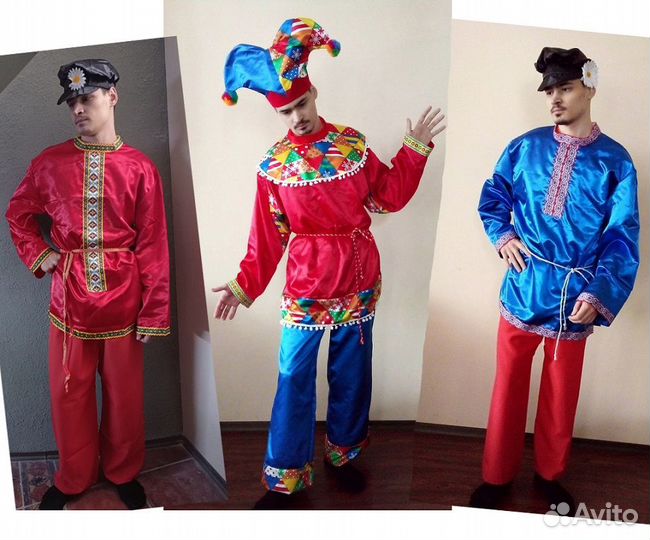 Костюм скомороха, богатыря, змея горыныча, избушки