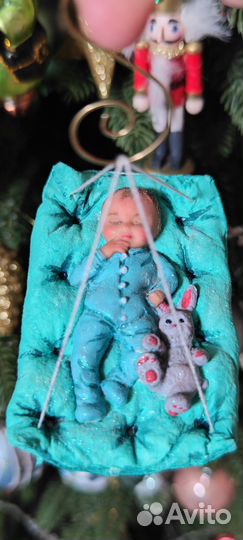 Ватные елочные игрушки