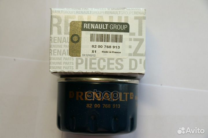 Фильтр масляный;renault