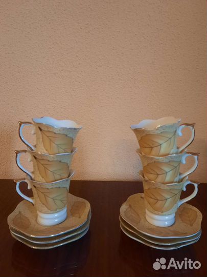 Сервиз кофейный на 6 персон. Фарфор