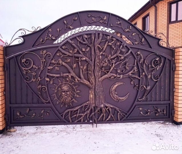 Красивые кованые ворота