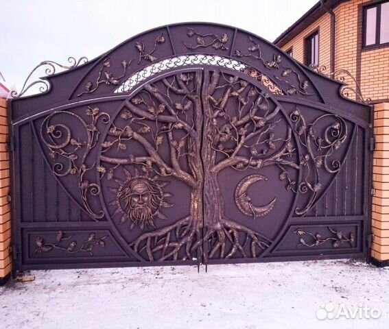 Красивые кованые ворота