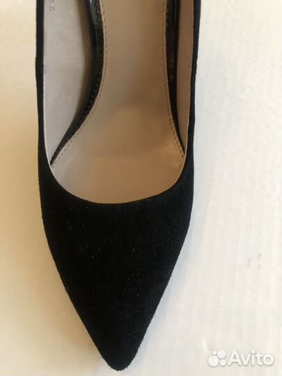 Туфли женские на шпильке нат замша