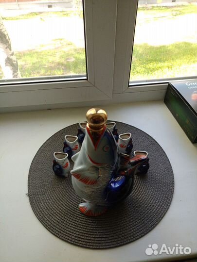 Фарфор СССР, полный набор. Рыбы