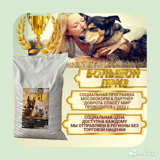 Корм для собак Большой приз Сторож 20кг