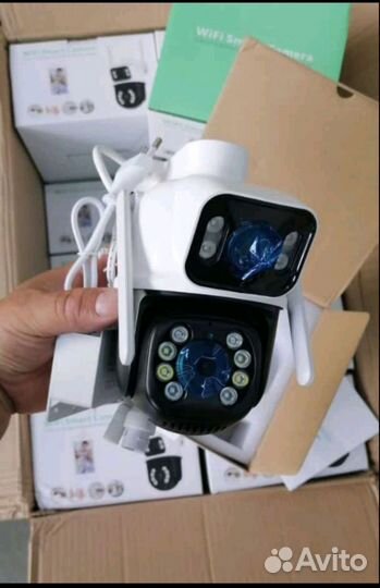 Камера видеонаблюдения с двумя объективами 8Мп ICs