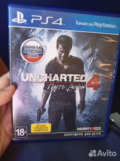 Игра для приставки PS4 Uncharted 4 русский язык