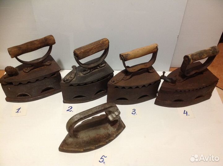 Утюги старинные, Кит, чугунные, угольные