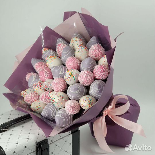 Букет из клубники в шоколаде