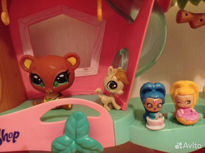 Littlest Pet Shop, дом на дереве с питомцами