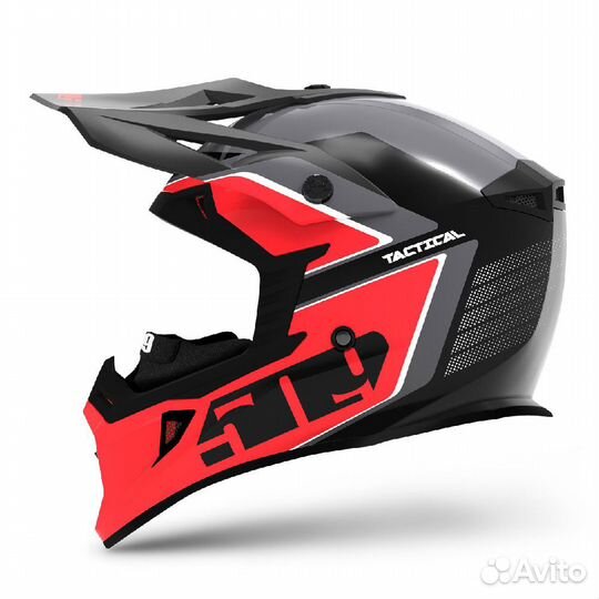 Шлем 509 Tactical Dark Ops with Red/Red Ink F01001