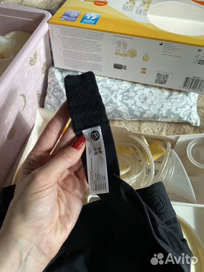 Молокоотсос электрический двойной medela, пакеты