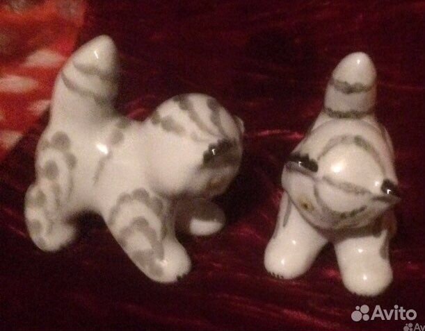 Котик фарфоровый с клеймом