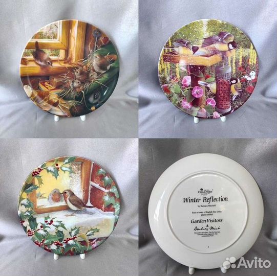 Декоративные тарелки птицы Англия