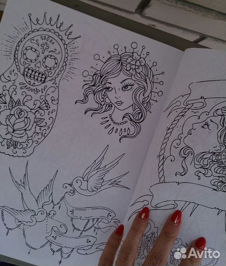 Эскизы тату Антистресс раскраска