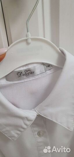 Блузка белая для девочки 140