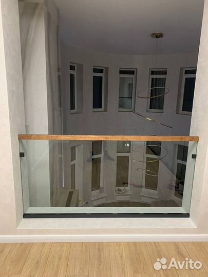 Перила для лестницы стеклянные ограждения