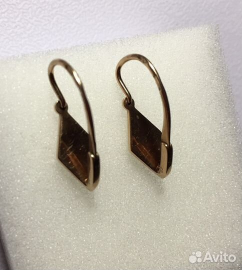Золотые серьги 583 проба СССР
