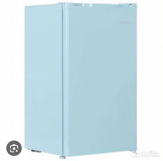 Компактный холодильник голубой цвет