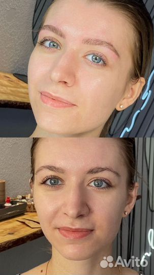 Модель на брови