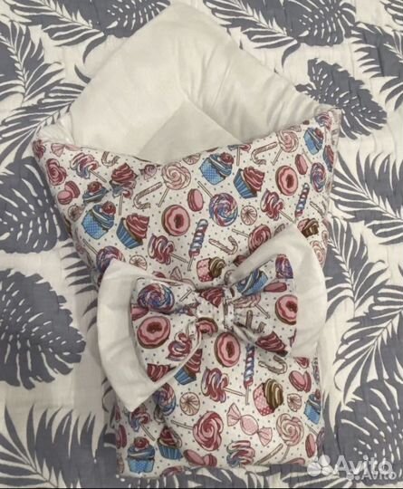 Конверт одеяло на выписку зима