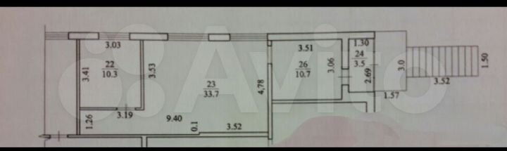 Свободного назначения, 58.2 м²