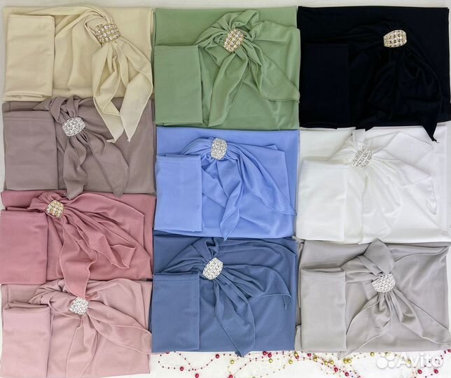 Капоры с шапкой Хиджаб готовый тёплый