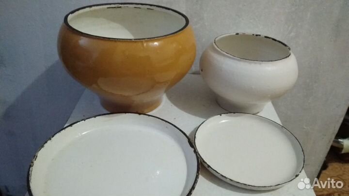 Чугунный горшок для печи СССР чугунок