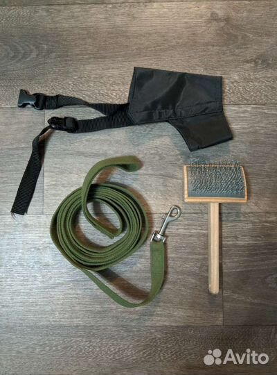 Набор поводок, намордник, пуходерка