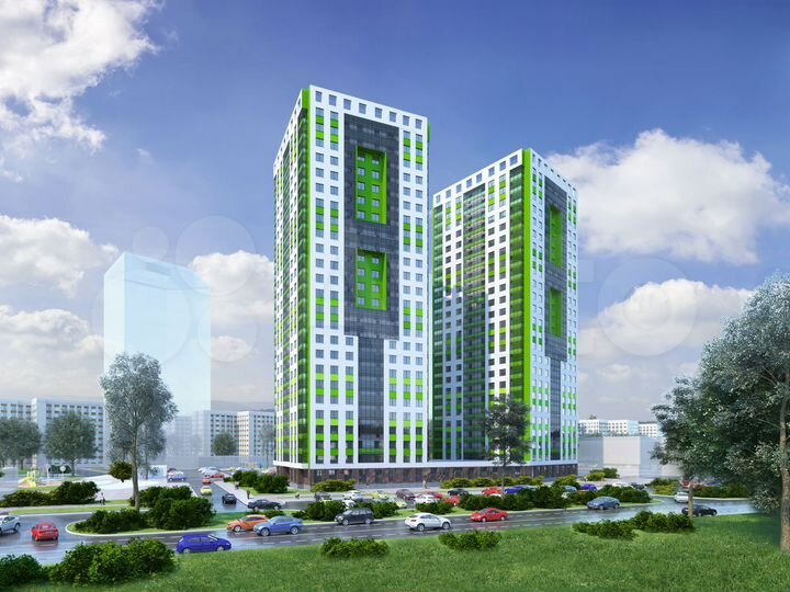 2-к. квартира, 64,5 м², 2/25 эт.