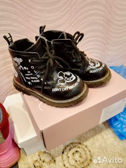 Ботинки демисезонные для девочки 24 р