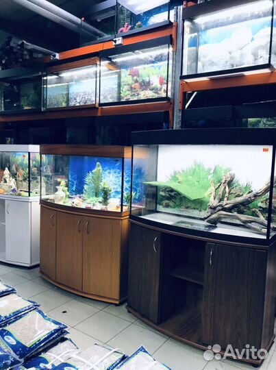 Аквариум 140л + тумба и свет. Панорамный.Гарантия