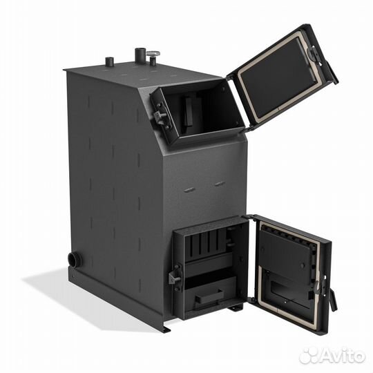 Твердотопливный котёл с увеличенной топкой