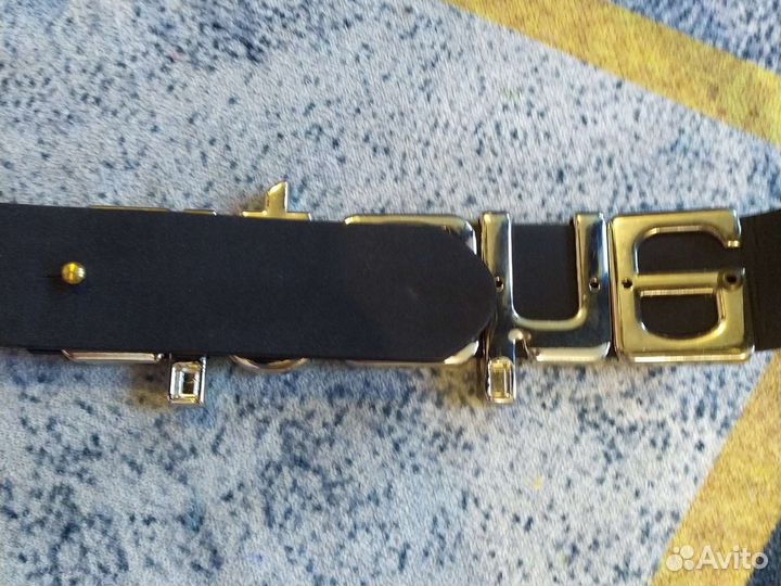 Пояс ремень с большой пряжкой золото
