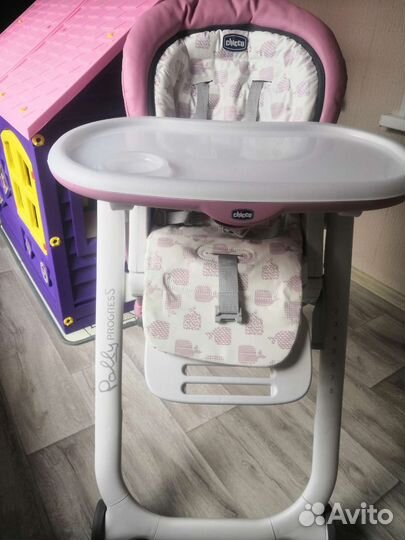 Стульчик для кормления chicco polly progress 5