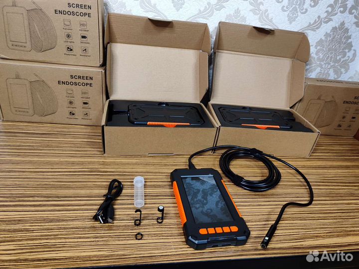 Эндоскоп 2 камеры подсветка fullhd 1920/1080