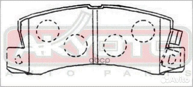 Колодки тормозные дисковые AKD-1180 akyoto