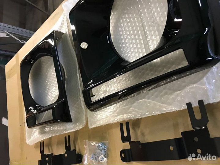 Очки для Mercedes G class W463 черные (black)