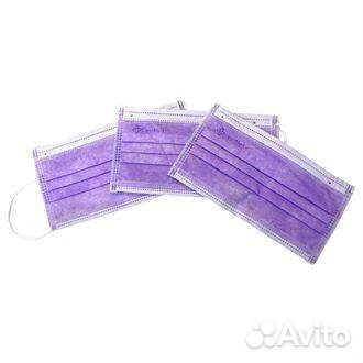 Маски медицинские защитные трехслойные