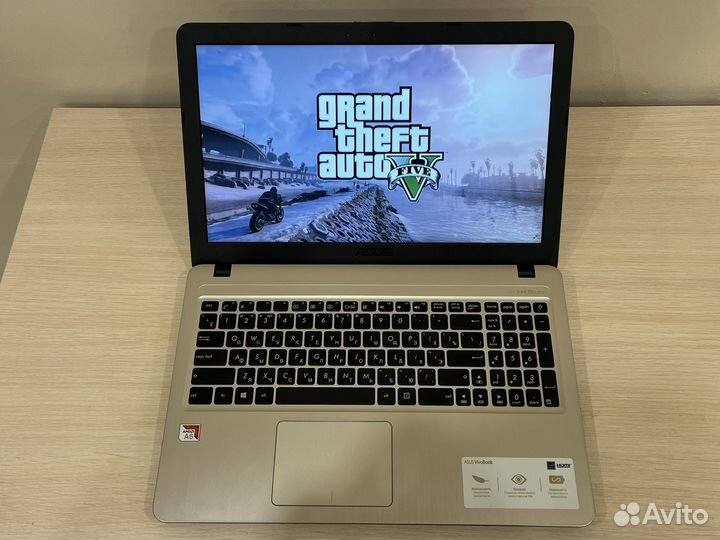 Быстрый ноутбук Asus A6-9gen/SSD/8gb/гарантия