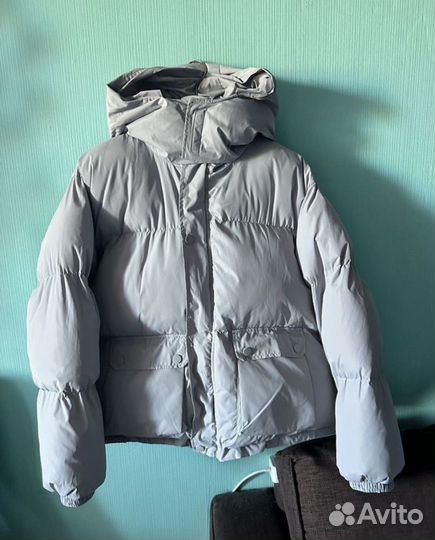 Пуховки серый новый