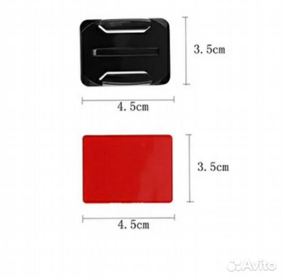 Изогнутая платформа GoPro камер 3М скотч площадка