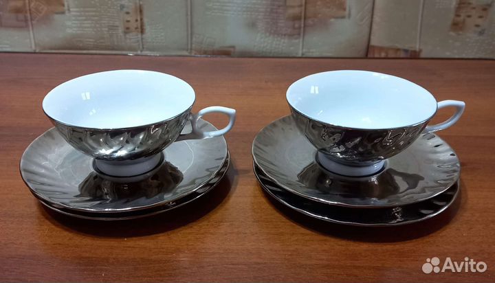 Чашки и блюдца фарфор