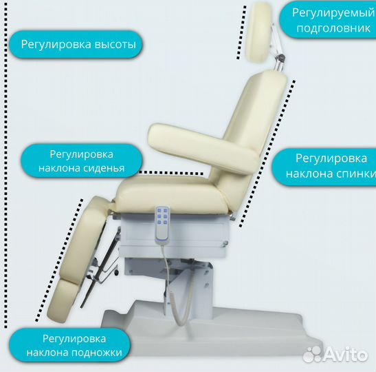 Педикюрное кресло Сириус-10, 3 мотора