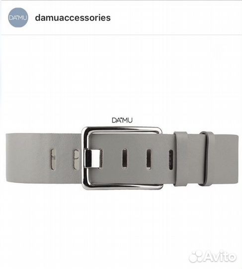 Ремень натуральная кожа 5 см damu