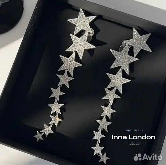 Серьги клипсы Yves Saint Laurent YSL