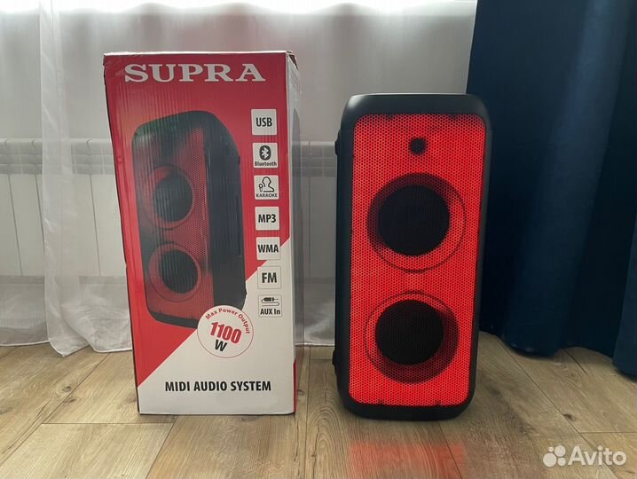 Аудиосистема 1100Вт большая колонка Bluetooth